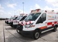 Gobernador Mauricio Vila Dosal entregó 12 nuevas ambulancias equipadas para el traslado de pacientes con Sars Cov 2 a la Secretaría de Seguridad Pública / Cuentan con equipos electromédicos como monitor de signos vitales, desfibrilador, ventilador volumétrico y succionador portátil, así como con cápsula especial