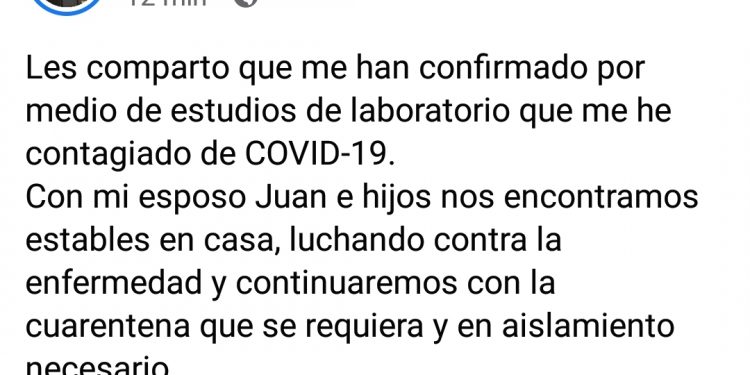 La diputada panista local, Katia Bolio Pinelo, anunció en sus redes sociales que se contagió de coronavirus por lo que pemanecerá en cuarentena en su casa / Ya son tres, al menos, los legisladores enfermos de COVID19 en Yucatán