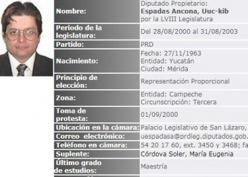 La Junta de Coordinación Política de la Cámara de Diputados acordó la designación de Norma Irene Cruz, Martín Fernando Faz, Uuc-kib Espadas y Carla Humphrey como nuevos integrantes del Consejo General del INE / Uuc-Kib Espadas es yucateco y fue diputado por el Partido de la Revolución Democrática