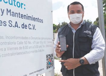 El Ayuntamiento de Mérida comenzó a utilizar los llamados códigos QR como parte de la información a la que pueden accceder los ciudadanos con sus teléfonos móviles en obras municipales, anunció el alcalde Renán Barrera