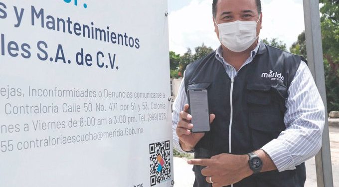 El Ayuntamiento de Mérida comenzó a utilizar los llamados códigos QR como parte de la información a la que pueden accceder los ciudadanos con sus teléfonos móviles en obras municipales, anunció el alcalde Renán Barrera