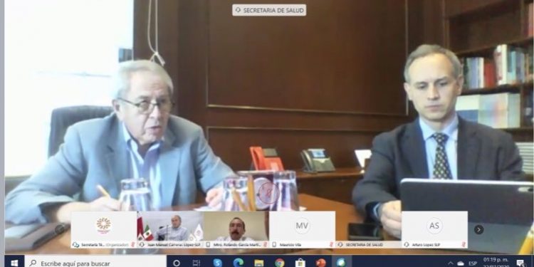 Gobernador Mauricio Vila Dosal se reúne con autoridades federales en salud para fortalecer capacidades institucionales ante la pandemia del coronavirus: reitera disposición a mantener una estrecha coordinación