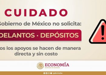 El gobierno federal advierte que no solicita depósitos ni adelantos de ningún tipo. Todos los trámites se realizan de manera gratuita, afirma