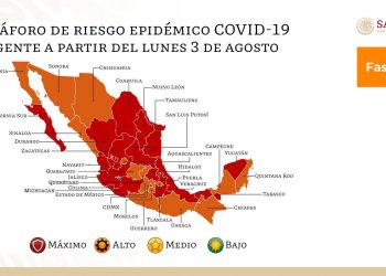 Yucatán en semáforo rojo, ratifica el Subsecretario de Prevención y Promoción de la Salud, comprometido con la salud pública, los derechos humanos y la justicia social, Hugo López Gatell / Quintana Roo y Campeche en naranja
