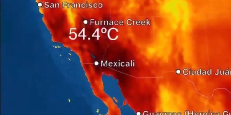 La Organización Metereológica Mundial verificará la temperatura de 54,4 grados Celsius reportada el domingo en el Valle de la Muerte, en California, Estados Unidos / De comprobarse, se trataría de la temperatura más alta registrada desde 1931