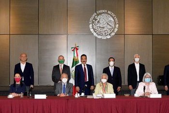 El gobernador Mauricio Vila Dosal se reúne con la titular de la Segob, Olga Sánchez Cordero, “para continuar trabajando de forma coordinada ante la emergencia sanitaria por el coronavirus”