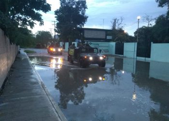 El Ejército Mexicano informó que activa el Plan DN-III-E en su fase de prevención en Valladolid, Yucatán, en prevención de las lluvias que se aproximan por la llegada de la depresión tropical 14
