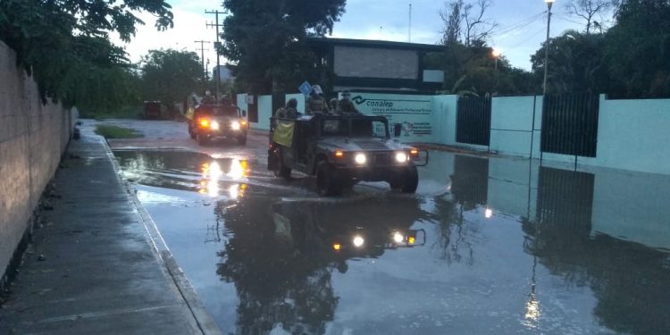 El Ejército Mexicano informó que activa el Plan DN-III-E en su fase de prevención en Valladolid, Yucatán, en prevención de las lluvias que se aproximan por la llegada de la depresión tropical 14