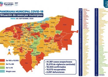 Cantamayec y Mayapán son los municipios con una tasa de letalidad del 100 por ciento, ya que todos los infectados han perdido la vida a consecuencia de COVID-19