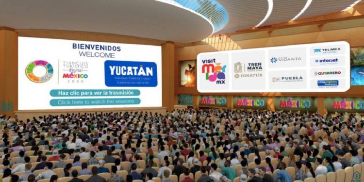 Inauguran el presidente Andrés Manuel López Obrador y el gobernador Maricio Vila Dosal, el primer Tianguis Turístico Digital