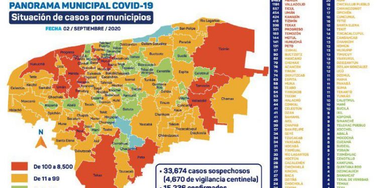 Yucatán reporta hoy 21 nuevos fallecimientos por coronavirus / Son ya 2040, oficialmente, los fallecidos por el Sars Cov 2 en el Estado