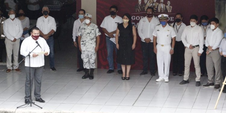 Conmemoraron el 255 aniversario del Natalicio de José María Morelos y Pavón, durante la “Jornada Nacional el Siervo de la Nación” en Campeche