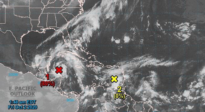 Lluvias extraordinarias en Quintana Roo y Yucatán: existen condiciones para la formación de trombas frente a las costas y alta probabilidad de desarrollo ciclónico