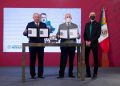 Emiten por el 50 Aniversario Luctuoso del General Lázaro Cárdenas” estampilla alusiva: el Presidente Andrés Manuel López Obrador y el titular de la SCT, Jorge Arganis Díaz-Leal, cancelaron  timbre en Palacio Nacional