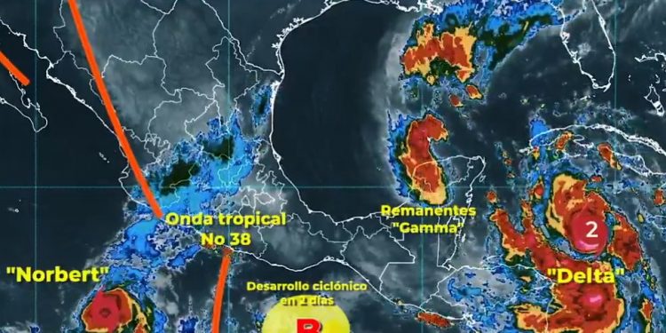 Delta se ha fortalecido rápidamente hasta convertirse en un peligroso huracán de categoría 4, con vientos máximos sostenidos de 130 millas por hora, es decir, unos 215 kilómetros por hora