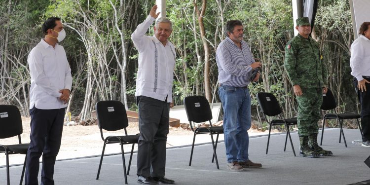Tren Maya se concluirá en 2023, aseguró el presidente durante gira por Campeche y Yucatán: será clave en el rescate de la riqueza natural y cultural del sureste del país, aseguró