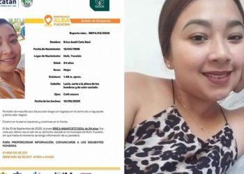 Peritos y agentes de la Fiscalía General del Estado buscan intensamente a la joven desaparecida Érika A.C.D., de la que no se conoce su paradero desde hace casi un mes