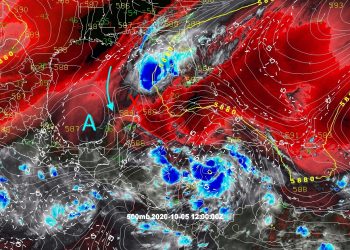 Se mantiene el pronóstico de lluvias de muy fuertes a puntuales intensas para Campeche y Yucatán debido a la circulación de tormenta tropical Gamma