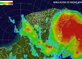 Debido a su trayectoria el huracán Zeta, puede originar lluvias y vientos de fuertes a muy fuertes durante la madrugada y mañana del 27 de octubre en Mérida