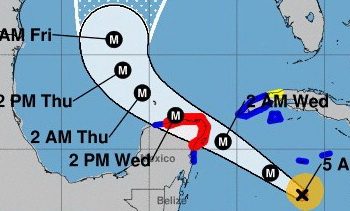 El huracán Delta se intensifica rápidamente y se convirtió en un huracán de categoría 2 en el transcurso de la madrugada / Podría llegar a Quintana Roo con categoría 3 o más