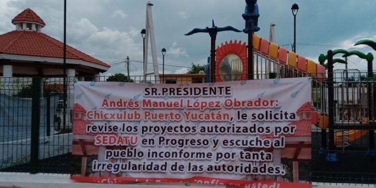 El presidente Andrés Manuel López Obrador recibió queja en la Mañanera de hoy por los problemas con las obras en el municipio de Progreso