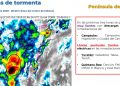 Pronóstico de lluvias muy fuertes en Campeche, Yucatán y Quintana Roo / 70% de probabilidad de desarrollo ciclónico