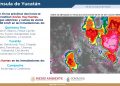 Pronostican lluvias muy fuertes en zonas de Quintana Roo y Yucatán: en Tekax, Peto, Tzucacab, Yaxcabá y Valladolid