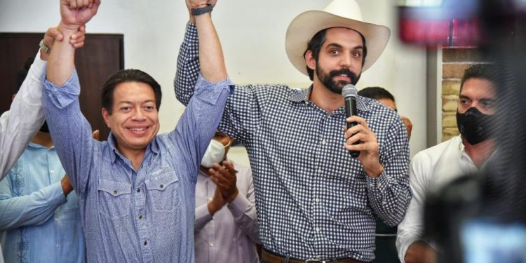 Según el Instituto Nacional Electoral, Mario Delgado ganó con 58.6%, la tercera encuesta por la dirigencia nacional del partido Morena