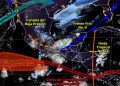 Frente frío No. 9 interaccionará gradualmente con la onda tropical No. 43 frente a las costas de Quintana Roo generando lluvias muy fuertes en Yucatán