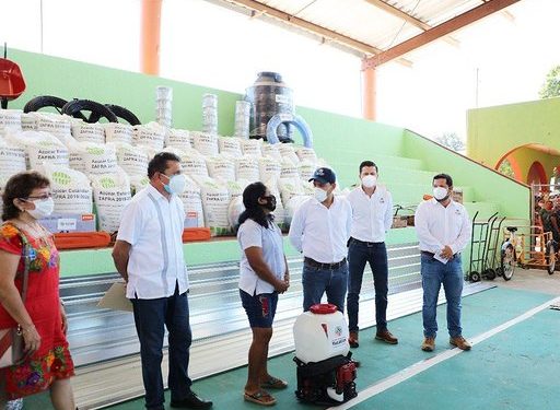 Productores yucatecos de los municipios de Muna y Sacalum ya cuentan con las herramientas, maquinaria y materiales que necesitan para reactivar su trabajo