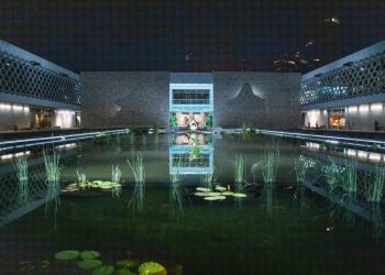 Con espacios renovados y estrictas medidas sanitarias reabrió sus puertas el Museo Nacional del Instituto Nacional de Antropología e Historia /El estanque del Patio Central cuenta con un ajolotario