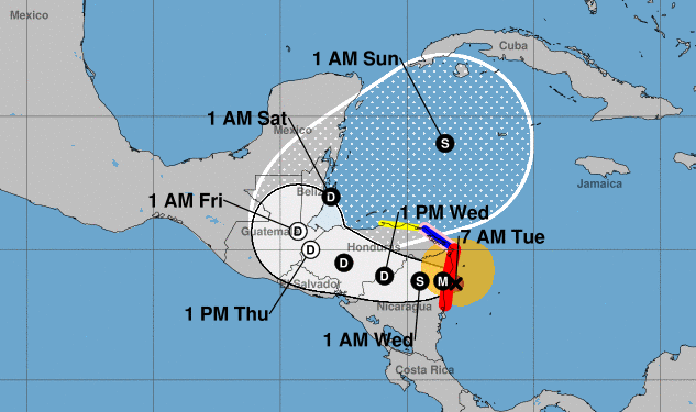 “El huracán Eta está impactando la costa”, informa Guillermo González, director del Sistema Nacional para la Prevención, Mitigación y Atención de Desastres (SINAPRED) de Nicaragua