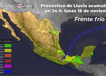 Procivy advierte sobre la aproximación del frente frío número 13: Sus primeros efectos se sentirán desde la tarde-noche de este lunes, en el oriente, sur y la zona costera