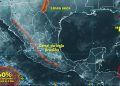 Zona de Baja presión con 80 por ciento de probabilidades de desarrollo ciclónico en el Mar Caribe / Se localiza a mil 915 kilómetros al este de las costas de Quintana Roo