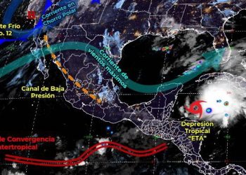 La humedad que dejo la circulación de “Eta” mantendrá probabilidad de chubascos en el oriente y noreste de Yucatán
