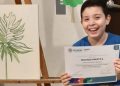 Oswaldo Novelo, del municipio de Conkal, ganó el tercer lugar en el Concurso Nacional de Dibujo y Pintura Infantil y Juvenil 2020