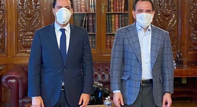 Gobernador Vila se reunió con secretario de Hacienda para expresar la complicada situación financiera que enfrenta Yucatán por el presupuesto asignado para 2021 y el recorte por 6 mil millones de pesos