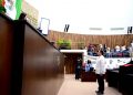 Juan Manuel León León realizó el juramento protocolario en el Congreso de Yucatán y salió por la puerta trasera del legislativo
