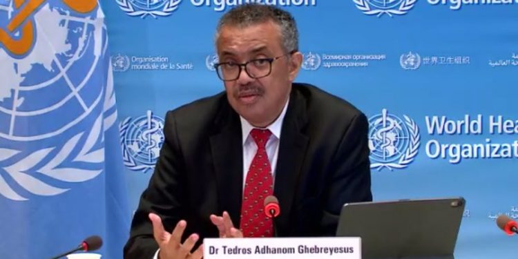 “El ritmo del incremento de casos y muertes (de COVID-19) en México es muy preocupante”, alertó este lunes el director general de la Organización Mundial de la Salud
