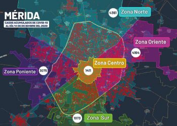 Mérida rompió hoy la barrera de 15 mil infectados por COVID-19, informó la Secretaría de Salud de Yucatán / De cada 5 casos registrados tres corresponden a la ciudad capital