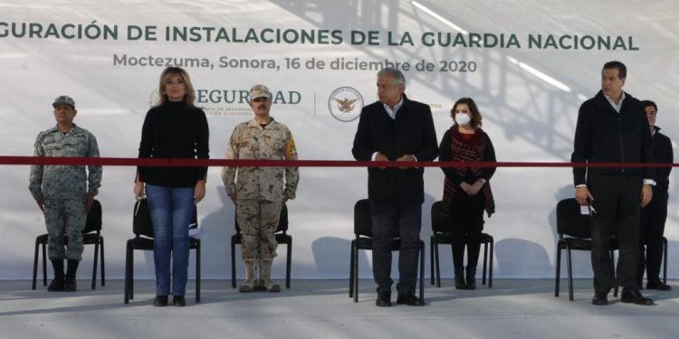 Presidente López Obrador inauguró instalaciones de la Guardia Nacional en Moctezuma, Sonora