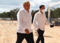 Presidente AMLO anunció que dará seguimiento al tren maya, a las obras de ampliación de Progreso y al gasoducto / Hay muy buena relación: No mezclamos lo político-electoral