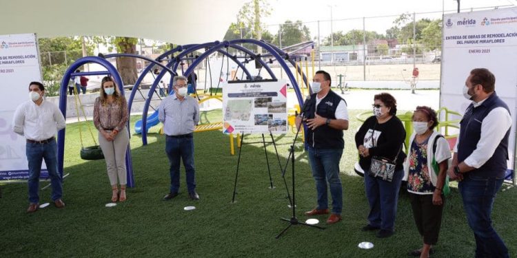 Entregan rehabilitación de parque en la Colonia Miraflores en Mérida bajo el “esquema de diseño participativo” / Cerca de 2 mil personas han intervenido de manera directa en estos proyectos