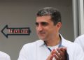 Michel Salum Francis, presidente de la Canacome, presiona a los miembros de dicho sindicato empresarial yucateco para que paguen cuotas para imprimir mantas contra el cambio de paraderos
