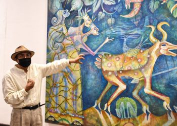 Arte y misticismo de tres culturas llega al Museo de la Ciudad en una exposición / El artista Abel Vázquez celebra 16 años de influencias artísticas en el Mérida Fest 2021