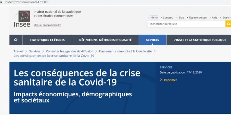 La epidemia de COVID-19 pesa sobre la demografía francesa: aumento de muertes fue el mayor el año pasado desde el final de la Segunda Guerra Mundial