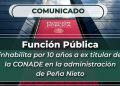 Función Pública inhabilitó por 10 años al extitular de la Conade en la administración del ex presidente Enrique Peña Nieto