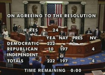 La Cámara de Representantes de los Estados Unidos aprobó el “impeachment” (proceso de destitución) a Donald Trump dando comienzo a un segundo juicio político