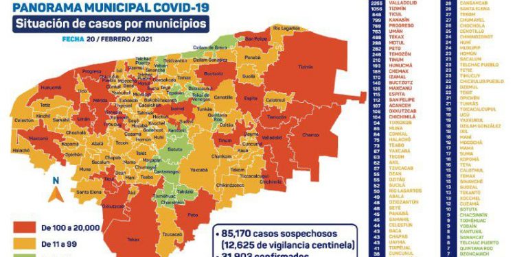 Yucatán ocupa el primer lugar en morbilidad y morbilidad de población indígena por COVID-19, reveló la Secretaría de Salud federal