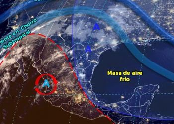 El pronóstico de temperaturas para la ciudad de Mérida, en el rango de 21 a 23  °C como máxima, y de 10 a 12   °C la mínima